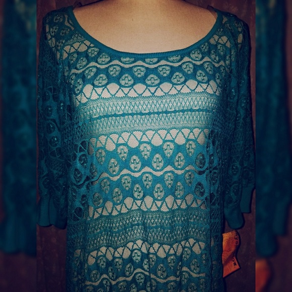 Knit top, Sz 1X, 3/4 Sleeve - Picture 3 of 4